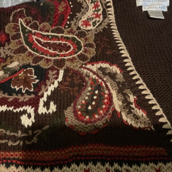 ‘CASUAL CORNER ‘’HAND KNITTED    VINTAGE   size  LARGE - Picture 4 of 10